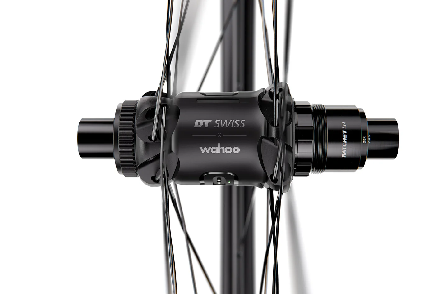 DT Swiss TRACKR SPEED by Wahoo instalado em um cubo traseiro SPLINE