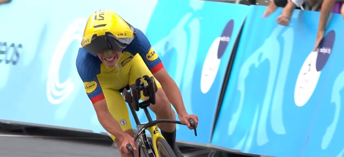 Davide Piganzoli no contrarrelógio da etapa 4 do Tour de Luxembourg 2026 em Ettelbruck