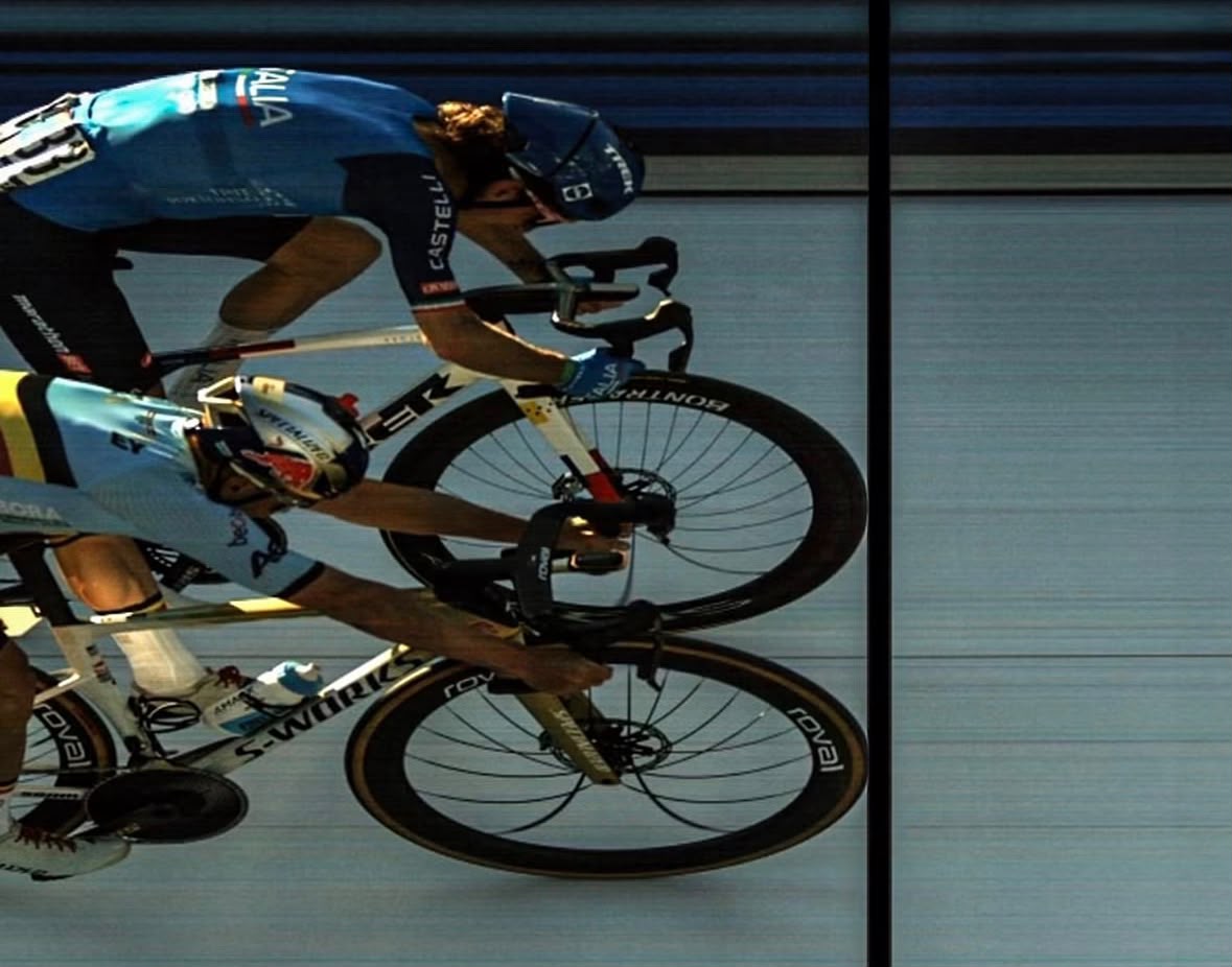 Evenepoel e Ciccone no photo finish do Europeu de Ciclismo 2026